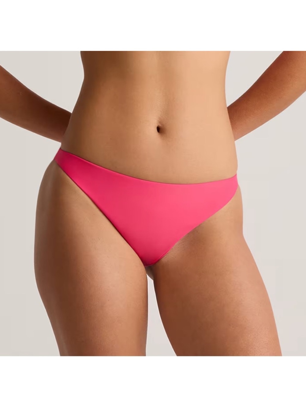 NWT QUINCE Italian Low-Rise Bikini Bottom Small Hibiscus 2042
